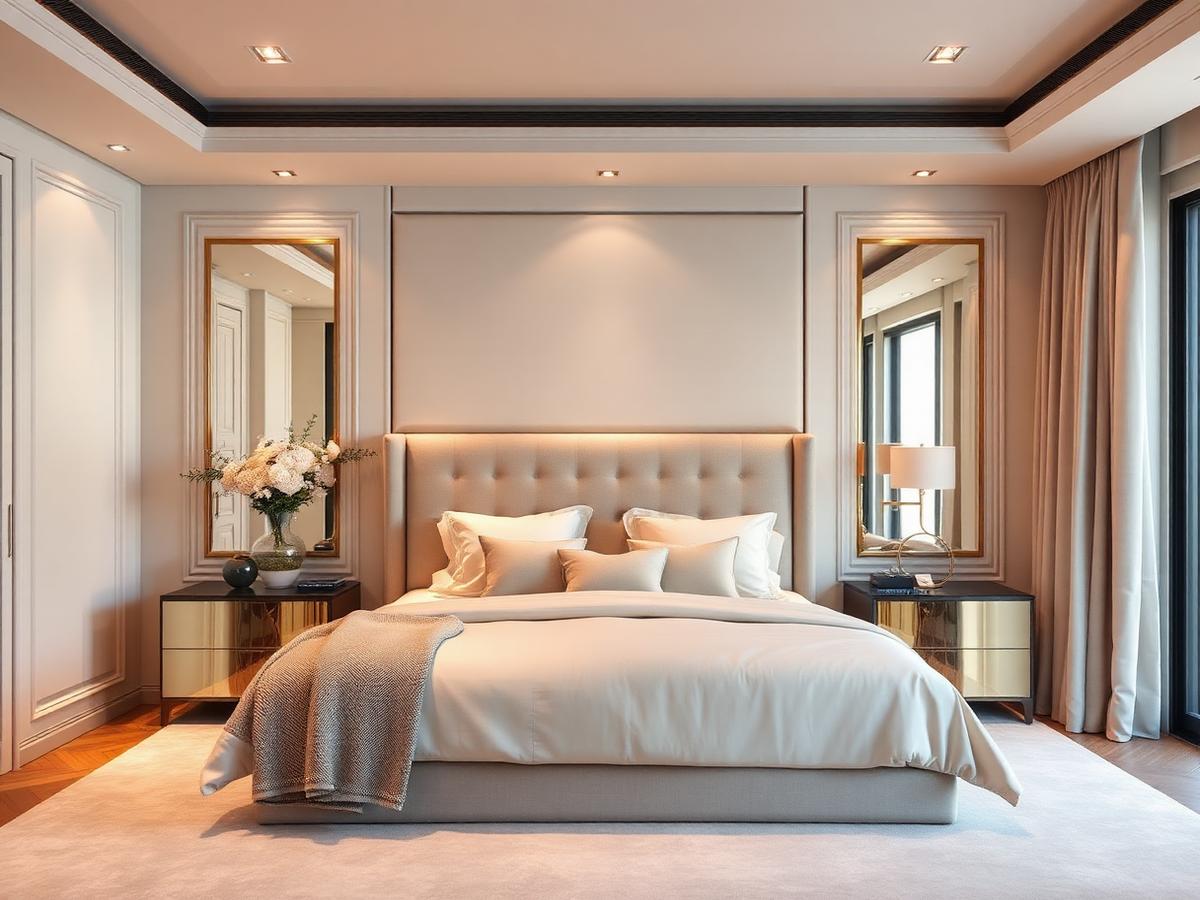 Elegant Bedroom interior project by Royal Interiors