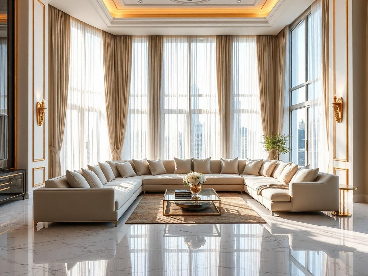 Luxury Living Room interior project by Royal Interiors